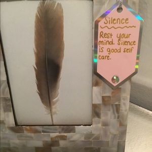 Reiki Infused Real Framed Feather w/ Angel Message